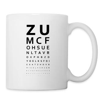 Optiker - Tasse - Weiß - Rechts