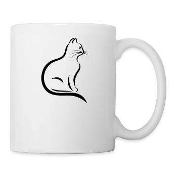 chat - Mug blanc - blanc - Droite