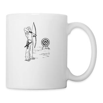 archery arrow bow crossbow target sports13 - Mug - white - Right
