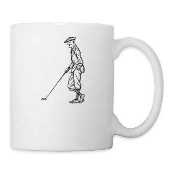golf golfer golfen spielen player ball sports13 - Tasse - Weiß - Rechts