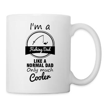 fish dad, fishing daddy, father - Mug - white - Right