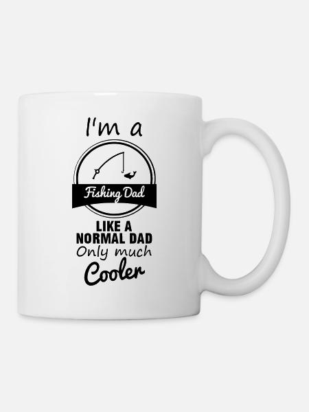 fish dad, fishing daddy, father - Mug - white