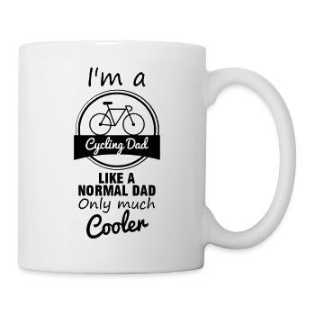 Cycling Dad, Cycle Daddy, Father - Mug - white - Right