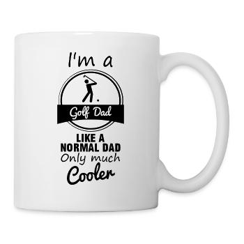 Golf dad, Vater Golfspieler,golfer - Tasse - Weiß - Rechts