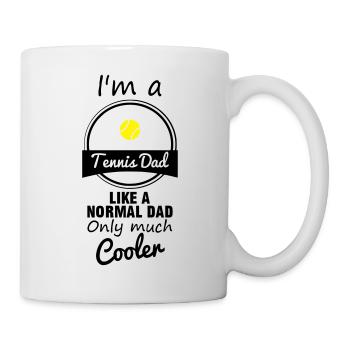 Tennis dad, Tennisman daddy, father - Mug - white - Right