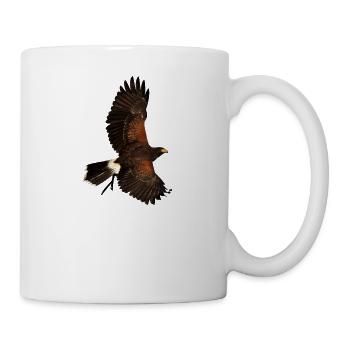 aigle oiseaux aigle voegel vogel1 - Mug blanc - blanc - Droite