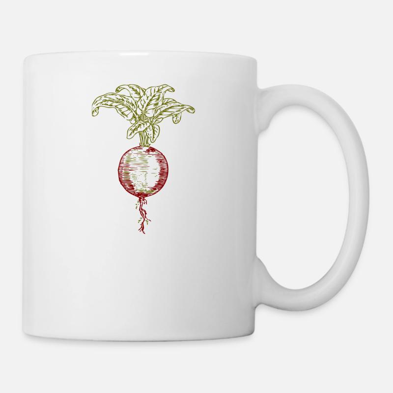 Ruebe Rueben légumes légumes veggie navet de betterave - Mug blanc - blanc