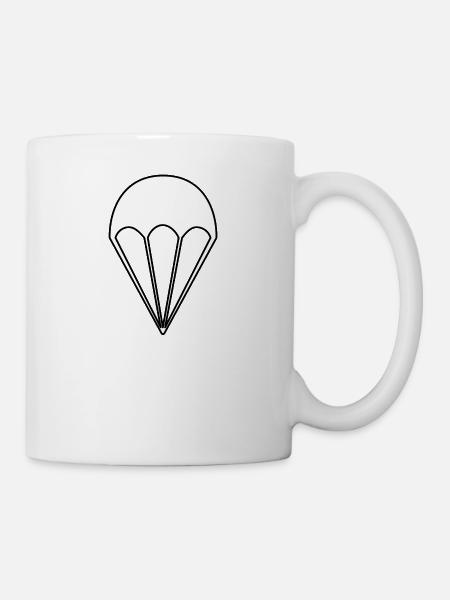 Fallschirm - Tasse - Weiß