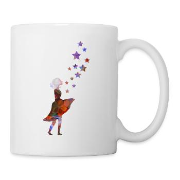 Sterntaler – Mädchen Geschenk Weihnachten - Tasse - Weiß - Rechts