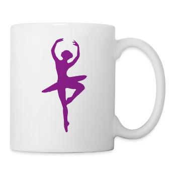 ballerina ballett dance dancer tanz taenzer yoga53 - Tasse - Weiß - Rechts