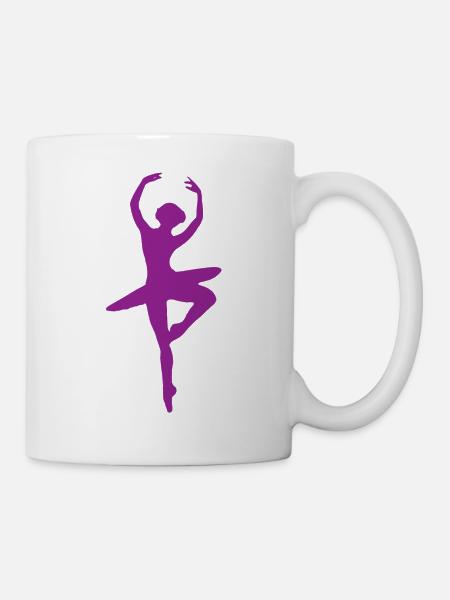 ballerina ballett dance dancer tanz taenzer yoga53 - Tasse - Weiß