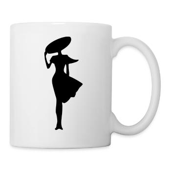 Anonym mit dem Hut - Tasse - Weiß - Rechts