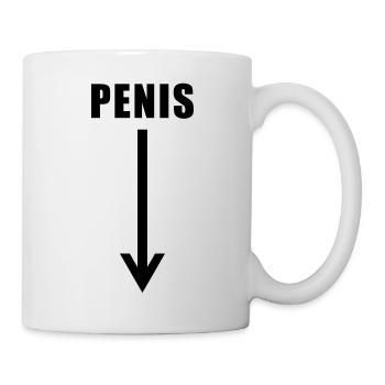 penis down there - Mug - white - Right