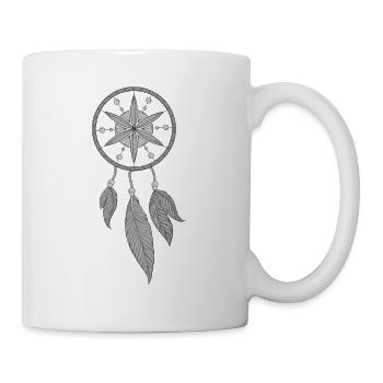 Grey Dream Catcher - Mug blanc - blanc - Droite