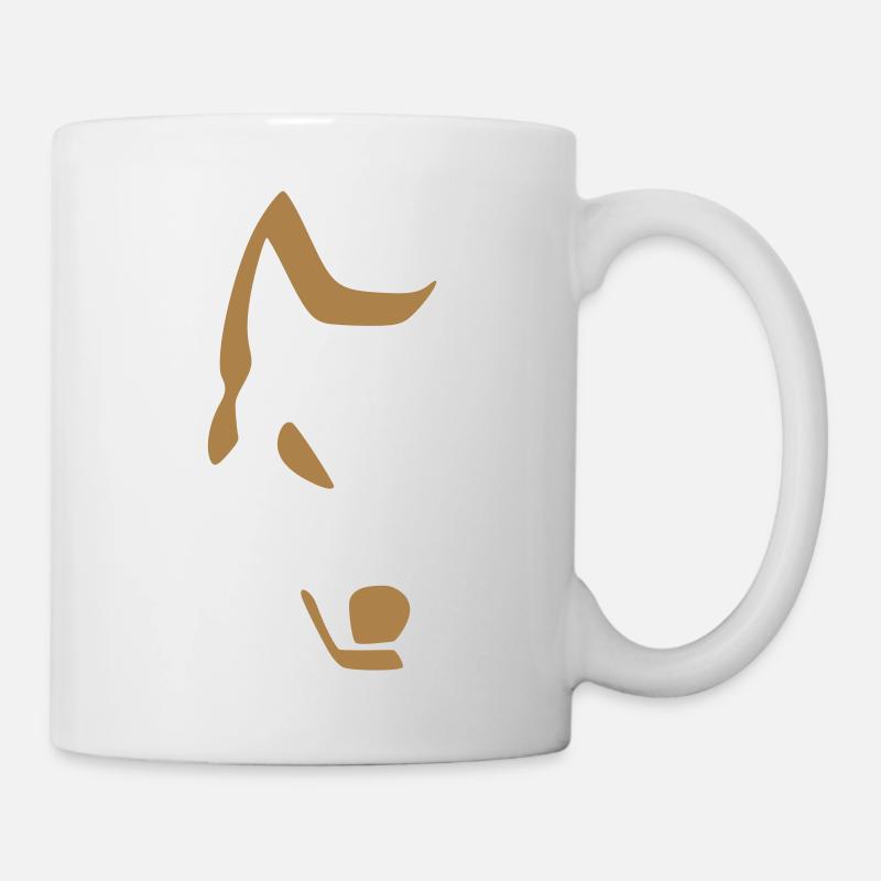 loup - Mug blanc - blanc