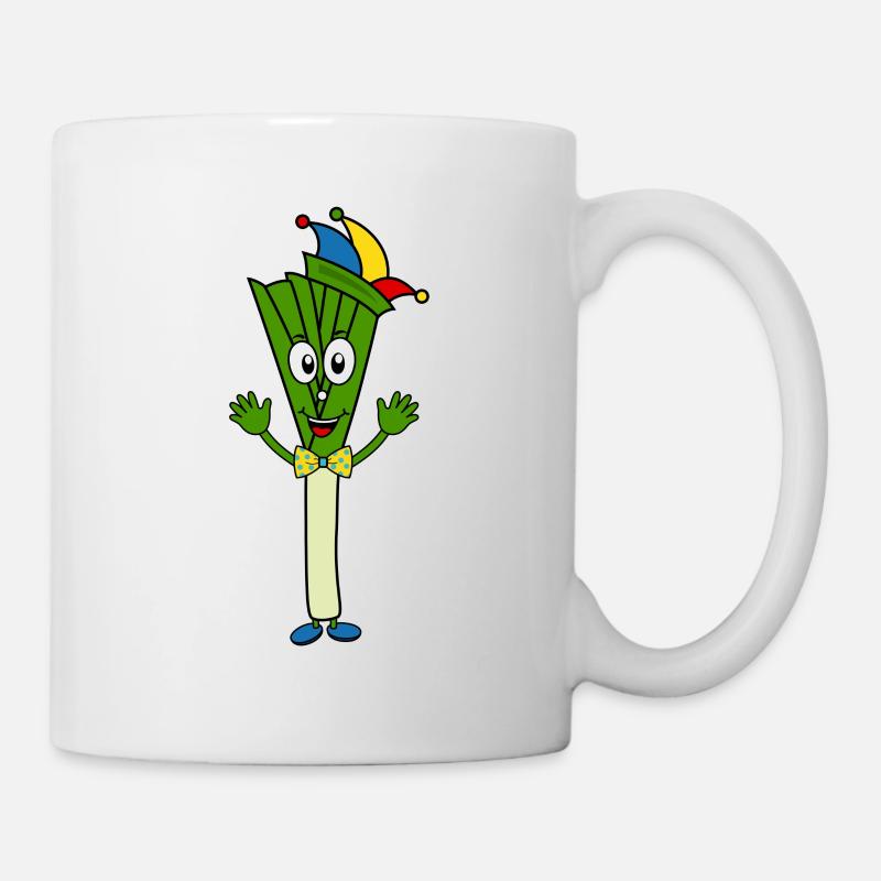 Lauch als Helauch - Tasse - Weiß