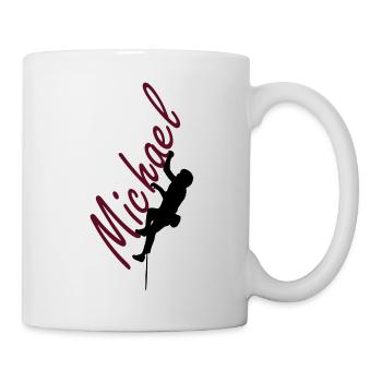 Klettern - Michael - Tasse - Weiß - Rechts