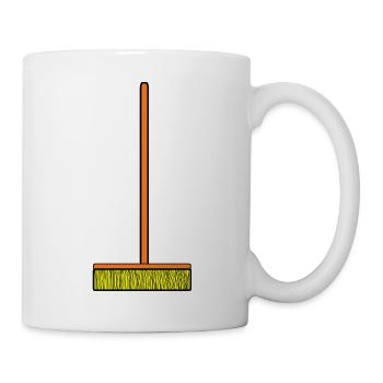 cleaning cleaning cleaning lady broom wischmop23 - Mug - white - Right