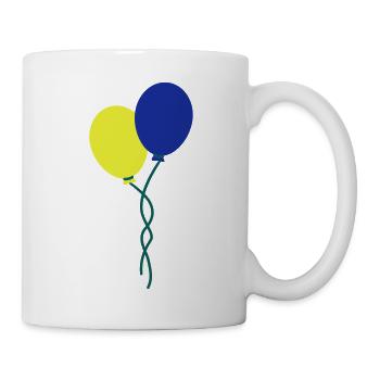 luftballons - Tasse - Weiß - Rechts