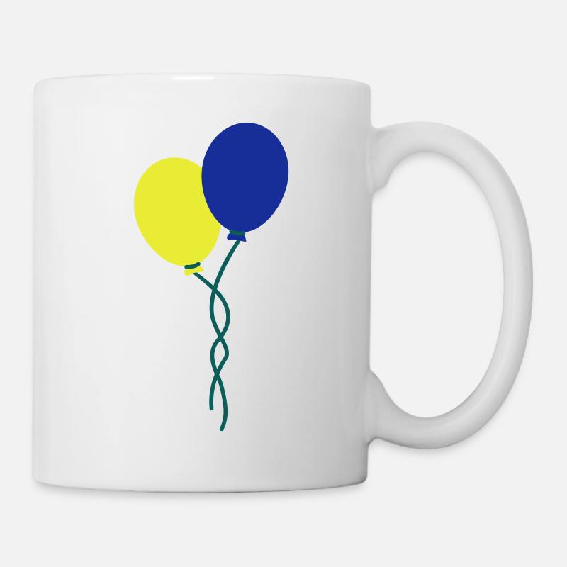 luftballons - Tasse - Weiß