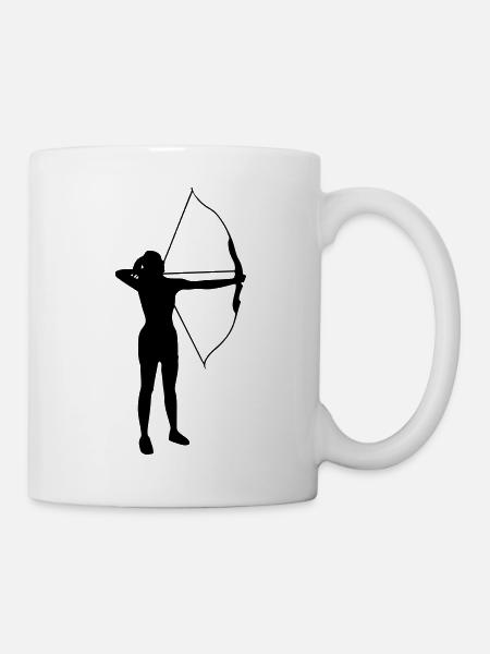 Archery female de - Tasse - Weiß