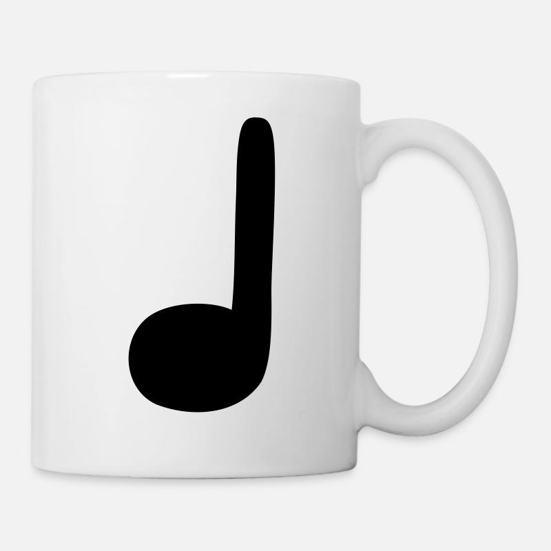 Viertelnote - Tasse - Weiß