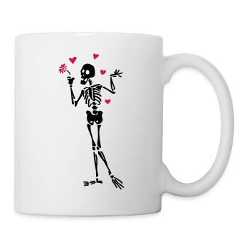 Skeleton lovers - Mug - white - Right