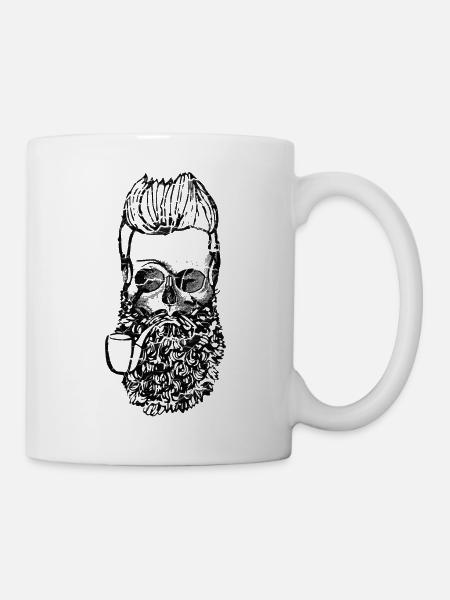 seaman skull - Tasse - Weiß