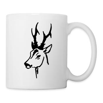 Rehbock - Tasse - Weiß - Rechts