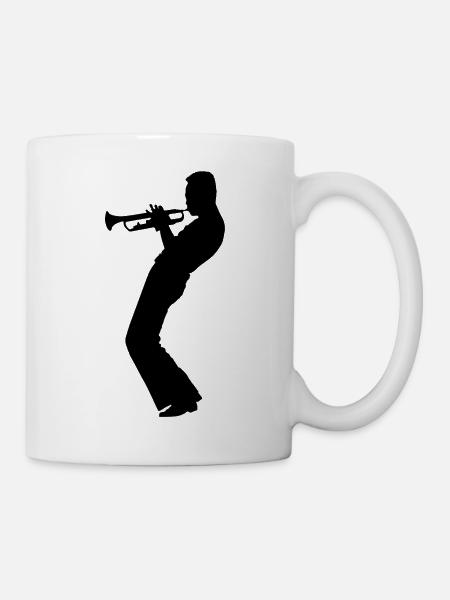 Silhouette Jazz - Mug blanc - blanc