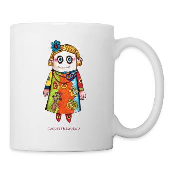 Vauda die Puppe - Tasse - Weiß - Rechts