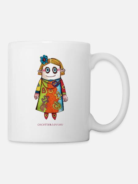 Vauda la poupée - Mug blanc - blanc