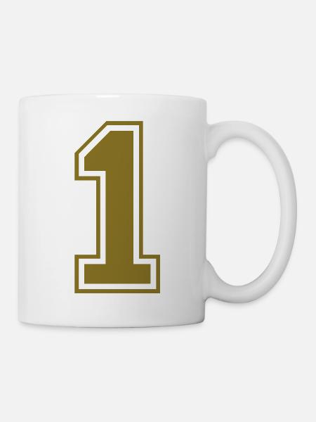 nummer - 1 - Tasse - Weiß