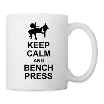 Keep Calm and Bench Press - Mug - white - Right