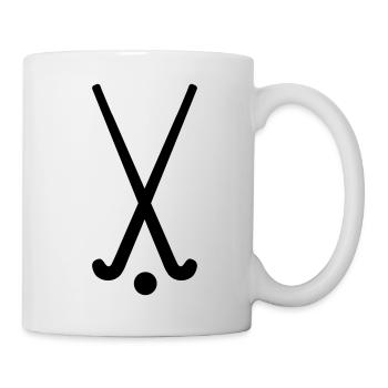 feldhockey_silhouette_f1 - Tasse - Weiß - Rechts