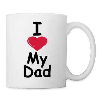 I love my dad - Mug - white - Right