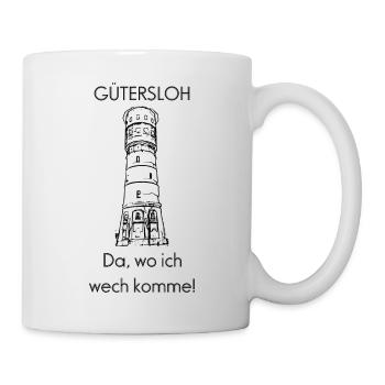 Gütersloh black without background - Mug - white - Right