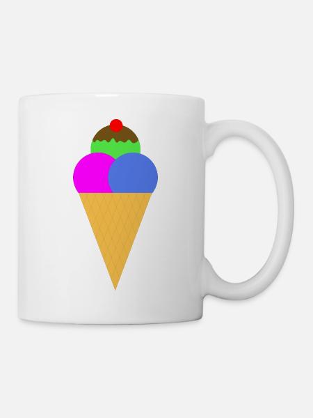 Ice cream - gelato - Mug - white