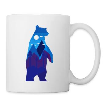 Résumé de l'ours - Mug blanc - blanc - Droite