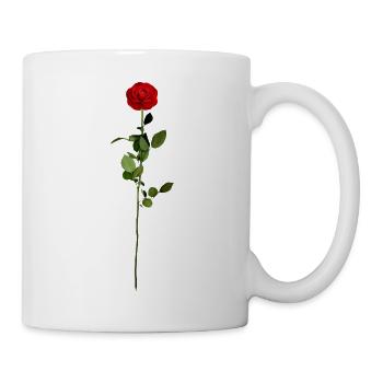 Flower rose red rose - Mug - white - Right