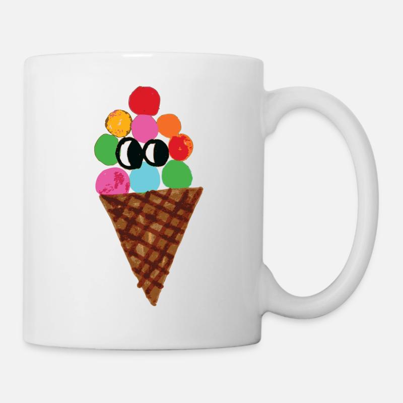 glace - Mug blanc - blanc
