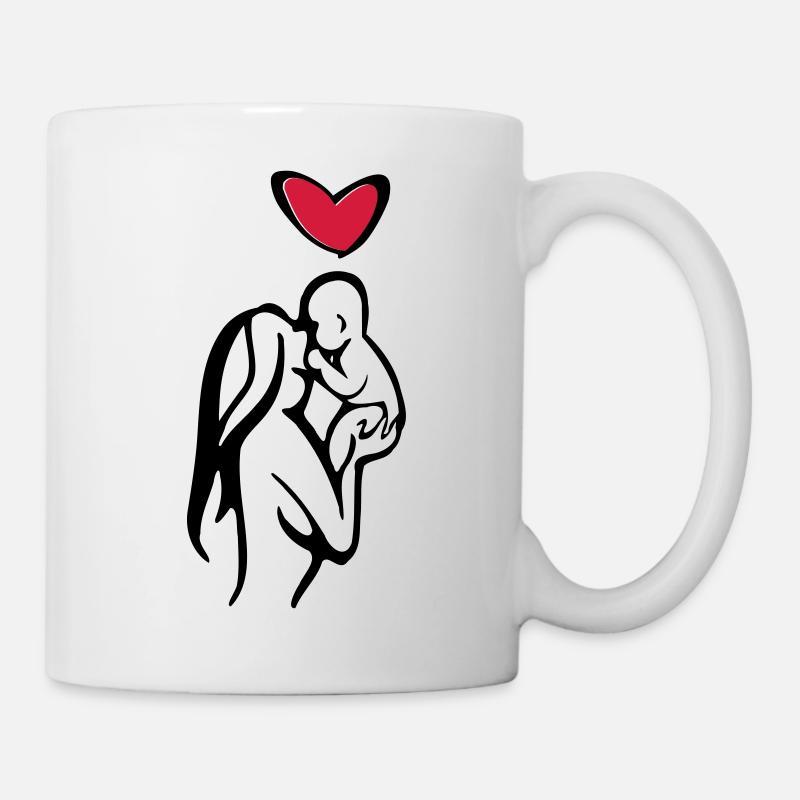 mutterliebe baby - Tasse - Weiß