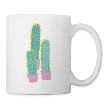 Colorful cactus - Mug - white - Right