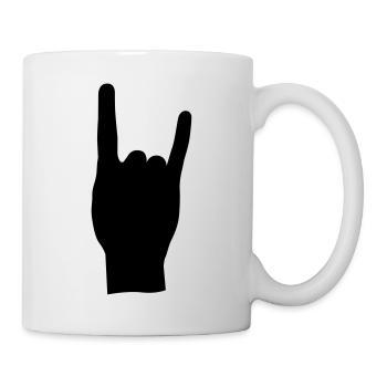 Rock and roll hand de - Tasse - Weiß - Rechts
