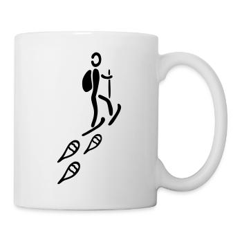 Schneeschuh Tour - Tasse - Weiß - Rechts