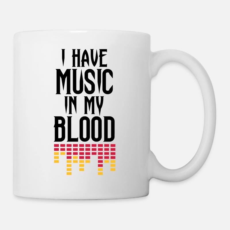 I have music is my blood - Mug - white