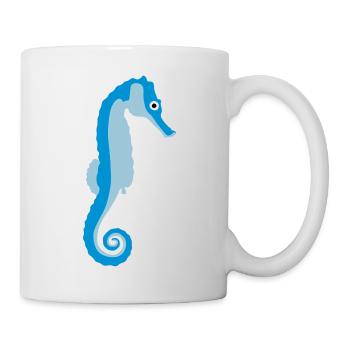 seepferdchen_082012_a_3c - Mug blanc - blanc - Droite