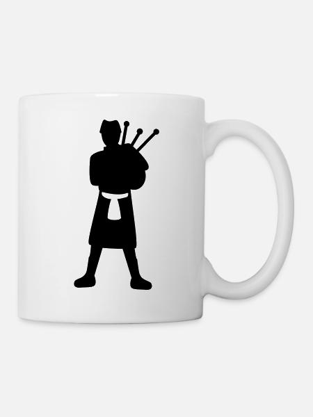 bagpiper - Tasse - Weiß