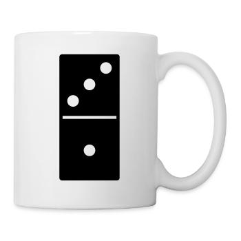 DOMINO STONE 3: 1 - COULEUR VARIABLE - CONCEPTION DE VECTEUR! - Mug blanc - blanc - Droite