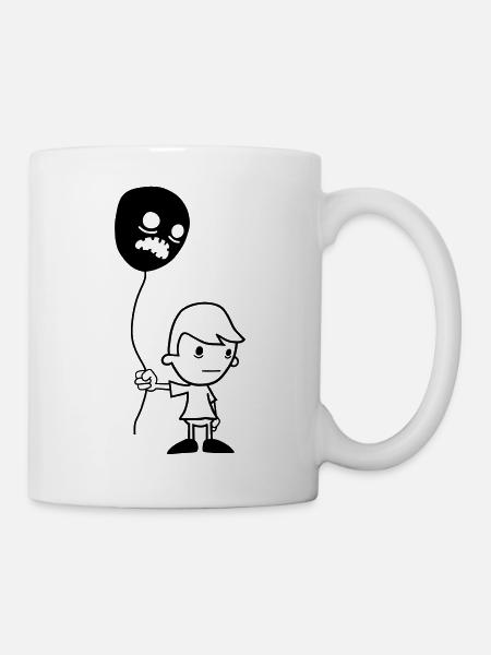 Boy with Balloon - Tasse - Weiß